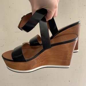 Givenchy Wooden Wedge Sandals
